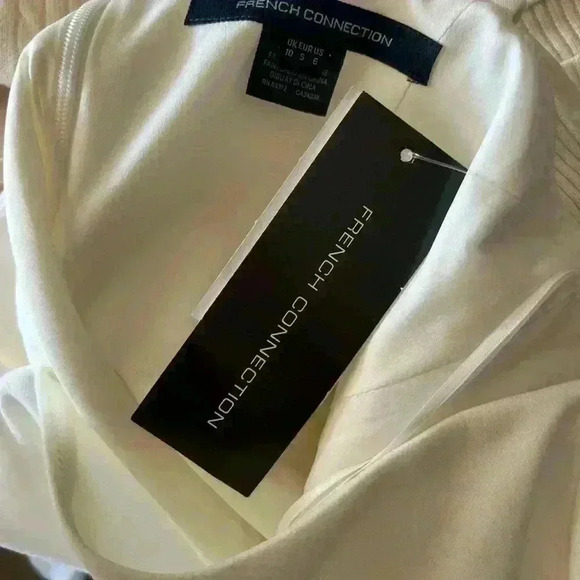 White French connection NWT dress with Pom pom hem Size 6 - Picture 10 of 10